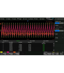 SDS-6000Pro-PA-Analyse de puissance