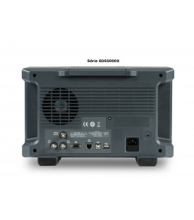 Vue de la face arrière de l'oscilloscope siglent SDS5034X