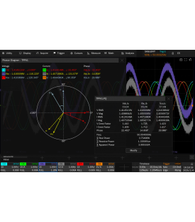 SDS5000HD-PA3-Analyse de puissance 3 phases pour...