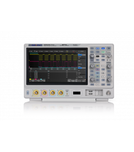 Vue de la face avant de l'oscilloscope siglent SDS2204X-Plus