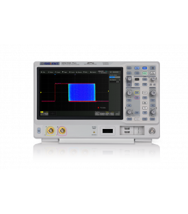 Vue de la face avant de l'oscilloscope siglent SDS2102X-Plus