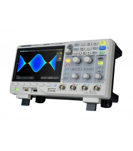 Vue de côté de l'oscilloscope siglent SDS1104X-E