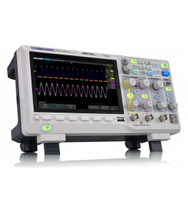 Vue de côté de l'oscilloscope siglent SDS1202X-E