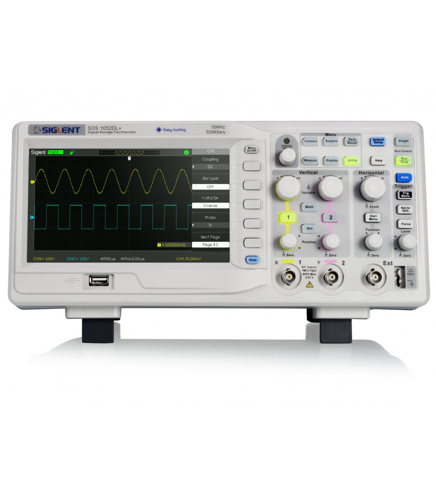 Siglent SDS1052DL+ Oscilloscope 2x50 MHz Voies 2 MHz 50