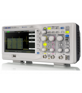 Vue de côté droit  de l'oscilloscope siglent SDS1052DL+