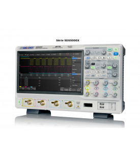 Vue du côté gauche de l'oscilloscope siglent SDS5034X