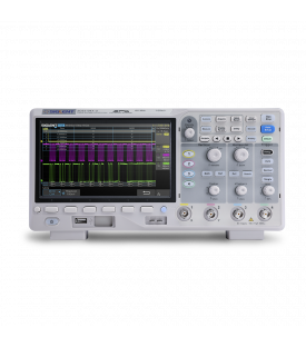 Vue de la face avant de l'oscilloscope siglent SDS1104X-U