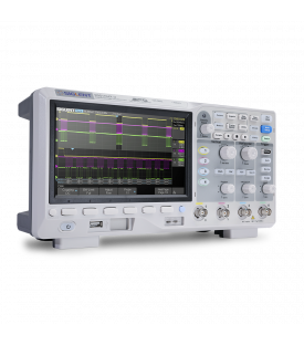 Vue de côté de l'oscilloscope siglent SDS1104X-U