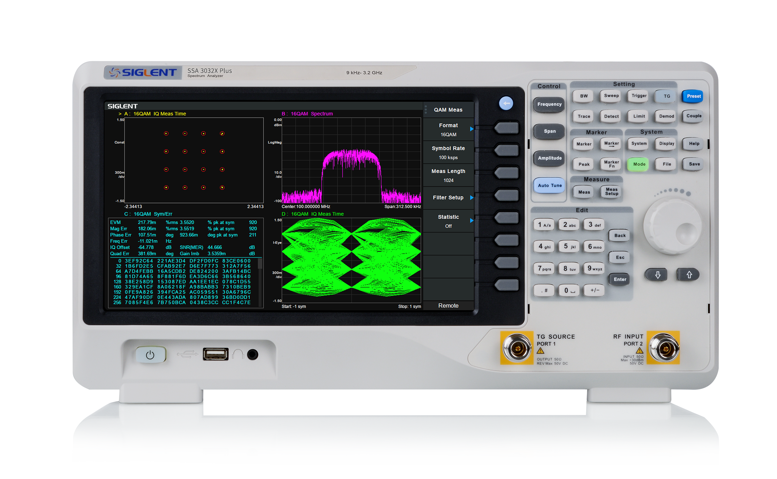 SSA3032X Analyseur de spectres 3,2 GHz